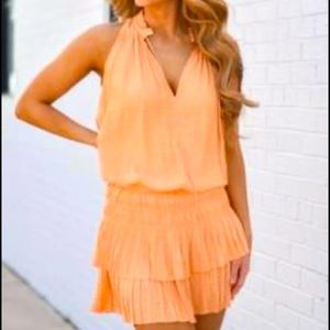 “Main Squeeze” Smocked mini ruffle dress.